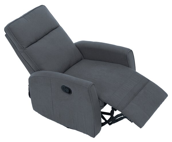KONDELA Relax forgószék fotel, szürke, MEKENZI