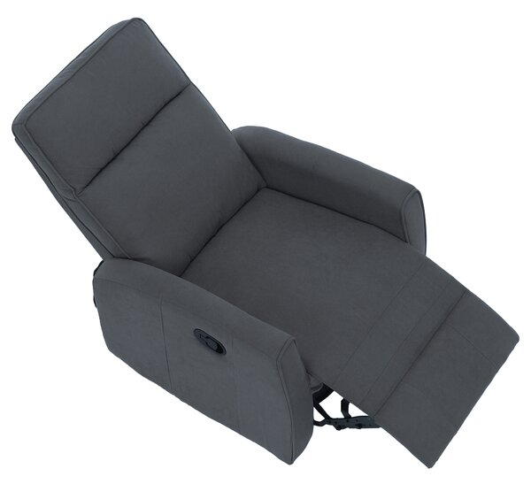 KONDELA Relax forgószék fotel, szürke, MEKENZI