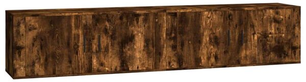VidaXL Falra Szerelhető TV Szekrény Szett - Füstös Tölgy - 2 db - 100x34,5x40 cm