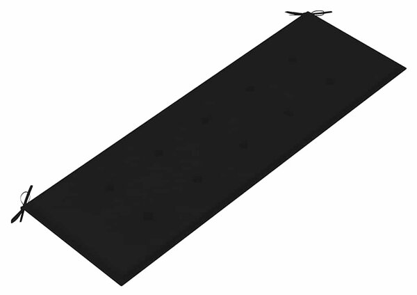 3 személyes tömör eukaliptuszfa kerti pad párnával 150 cm