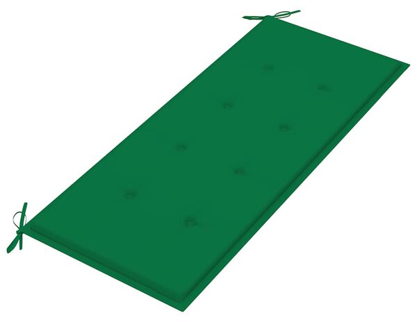 2 személyes tömör eukaliptuszfa kerti pad párnával 120 cm