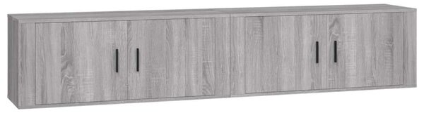 VidaXL Falra Szerelhető TV Szekrény Szett - Sonoma Szürke - 2x100cm