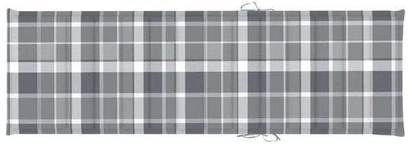 Tömör akácfa kerti napozóágy párnával