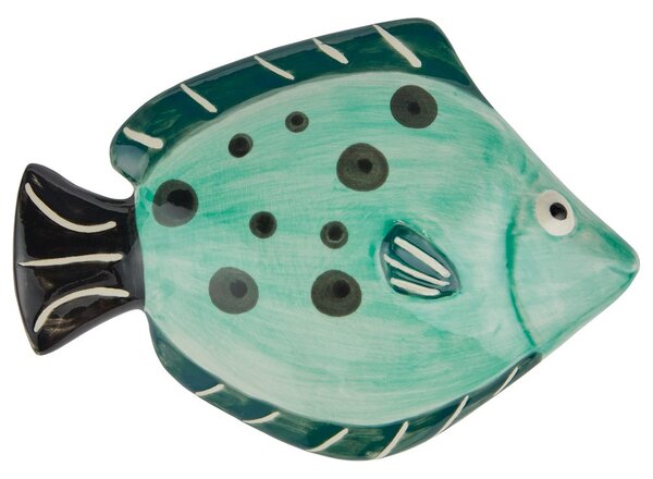 CORAL COAST kerámia fali dekoráció 12 cm , zöld