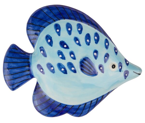 CORAL COAST kerámia fali dekoráció hal 11 cm , kék
