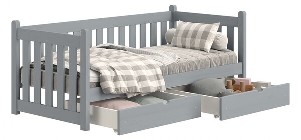 Swen gyerekágy 80x180 cm fiókokkal - szürke