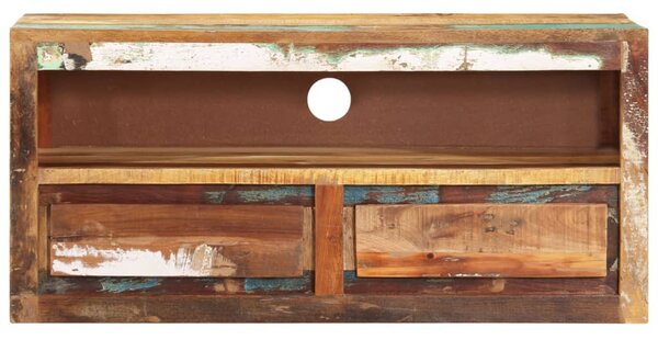 Tömör újrahasznosított fa TV-szekrény 88 x 30 x 40 cm