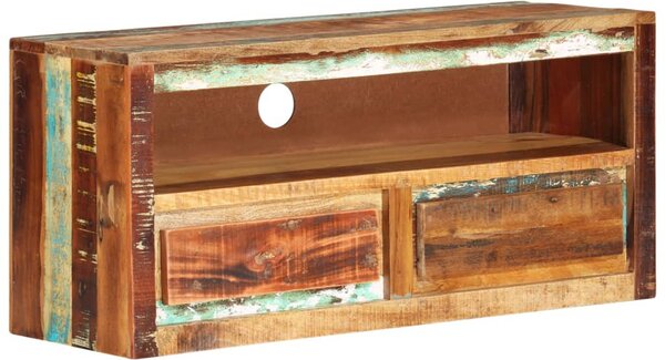Tömör újrahasznosított fa TV-szekrény 88 x 30 x 40 cm