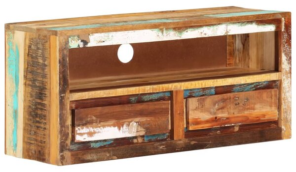 Tömör újrahasznosított fa TV-szekrény 88 x 30 x 40 cm
