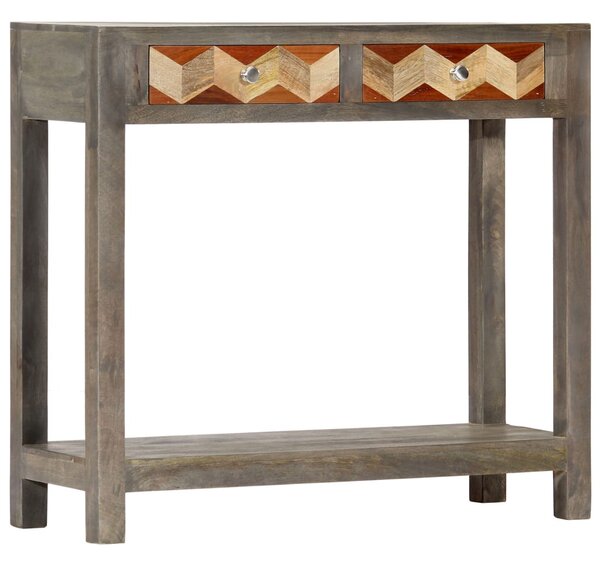 Szürke tömör mangófa tálalóasztal 86 x 30 x 76 cm