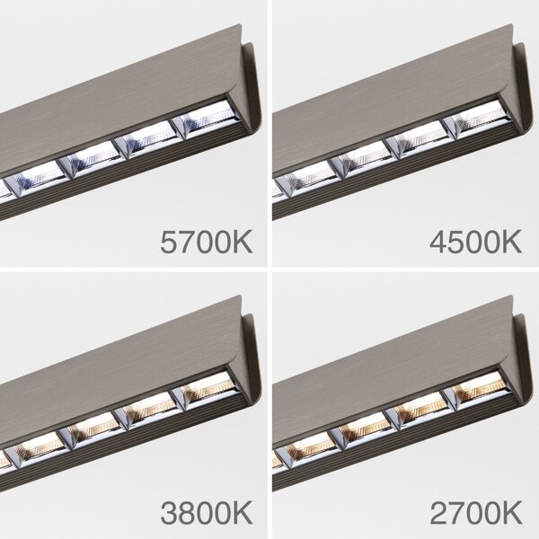 TARA modern CCT LED függőlámpa , matt króm, 1200lm