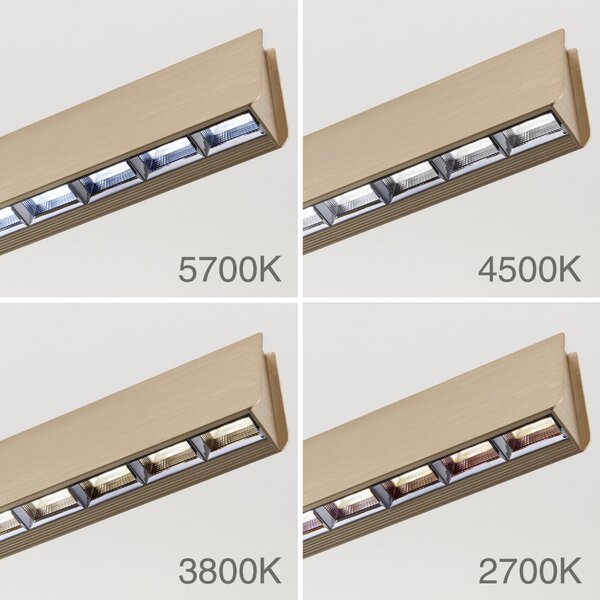 TARA modern CCT LED függőlámpa , matt arany, 1200lm