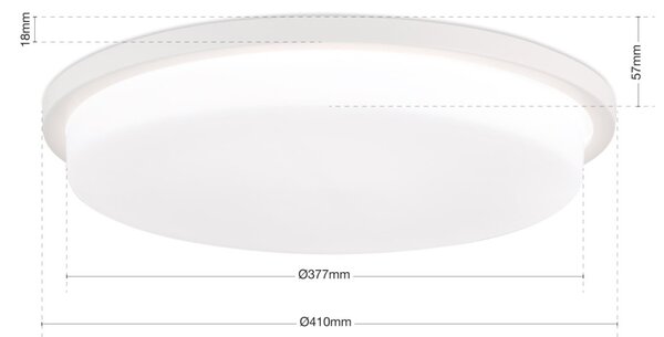 LEROX modern LED mennyezeti lámpa , fehér, 2600lm