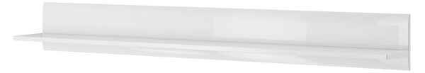 Polc 180 cm Tashia Typ 02 (fehér + magasfényű fehér)