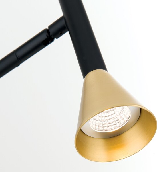 ODEON modern LED asztali lámpa , fekete, 440lm