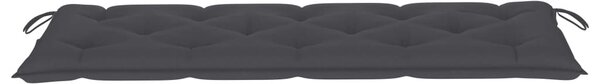Tömör tíkfa rakásolható kerti pad párnával 159 cm