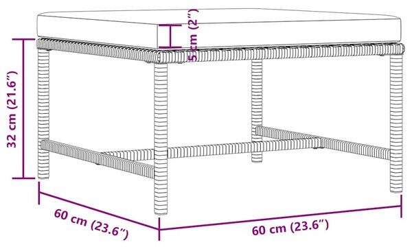3 részes szürke polyrattan kerti ülőgarnitúra párnákkal