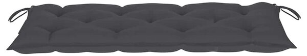 Tömör tíkfa rakásolható kerti pad párnával 128,5 cm