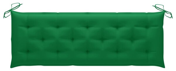 Tömör tíkfa rakásolható kerti pad párnával 159 cm