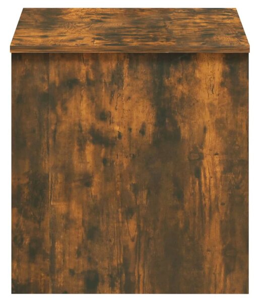 Füstös tölgy színű szerelt fa dohányzóasztal 102x50,5x52,5 cm