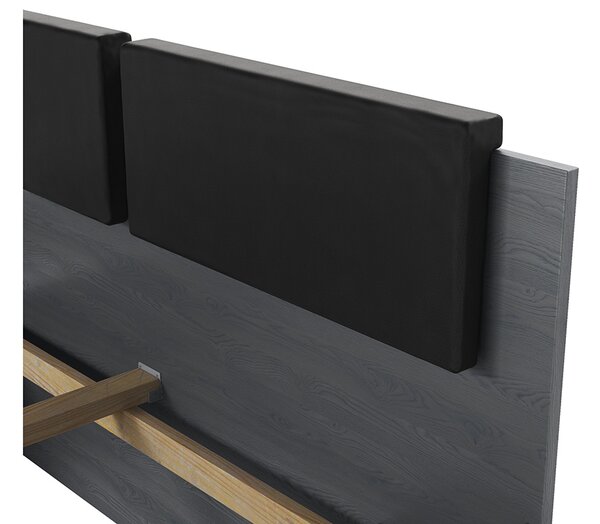 Postel 160x200 kárpitozott ágy fejtámlája Galaxy 51 - tölgy carbon