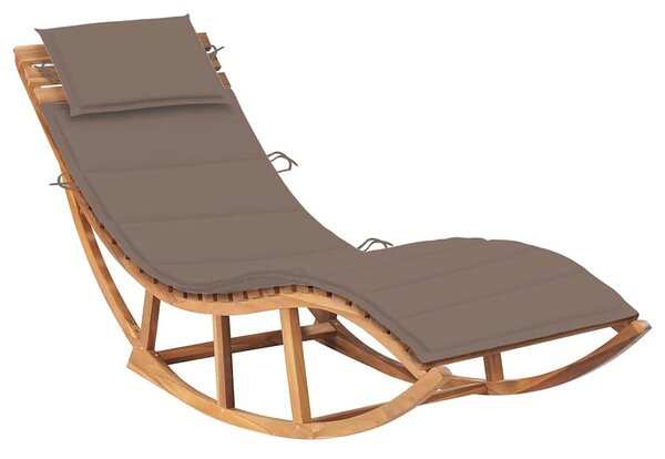 Tömör tíkfa hintázó napozóágy párnával