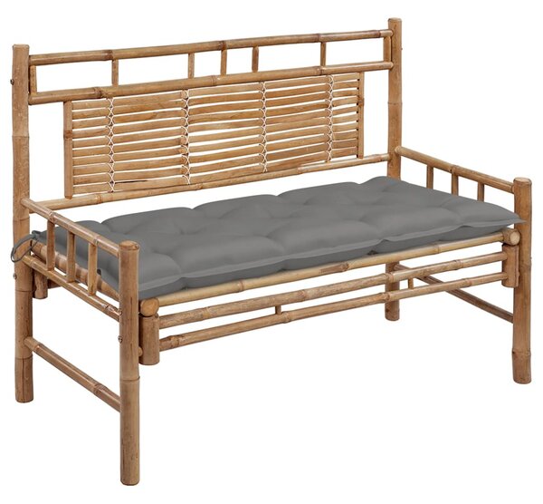 Bambusz kerti pad párnával 120 cm