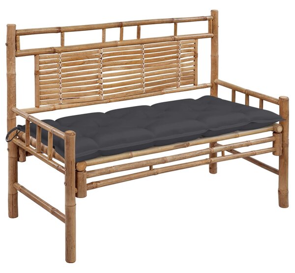 Bambusz kerti pad párnával 120 cm