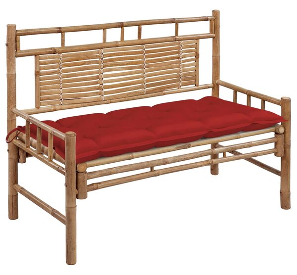 Bambusz kerti pad párnával 120 cm
