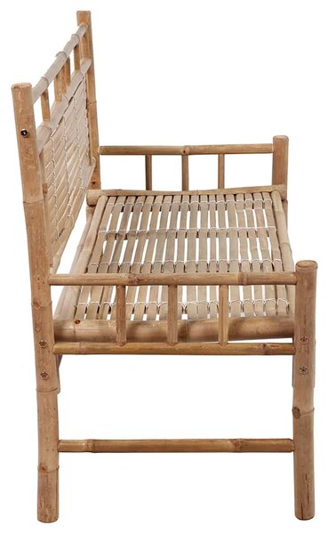 Bambusz kerti pad párnával 120 cm