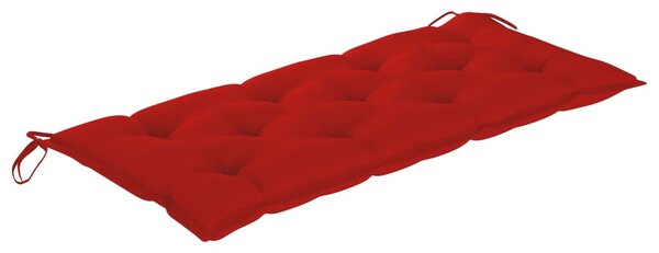 Összecsukható bambusz kerti pad párnával 118 cm