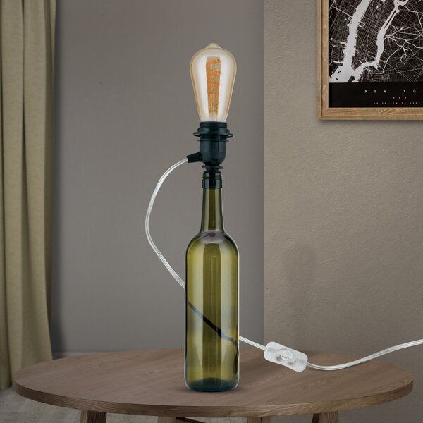 BOTTLE modern asztali lámpa 1xE27, átlátszó