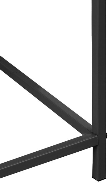 Magasított virágállvány TAPIEN Fém 70 cm Fekete