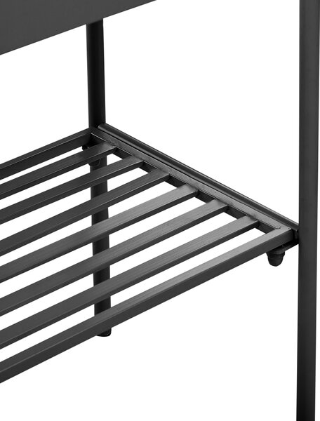 Magasított virágállvány VINCA 70 cm Fém Fekete