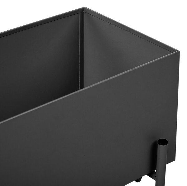 Magasított virágállvány VINCA 70 cm Fém Fekete