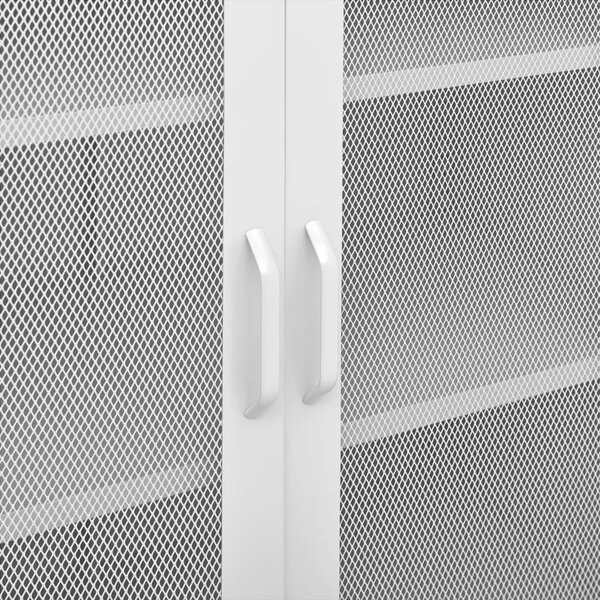 Fehér acél tárolószekrény 80 x 35 x 101,5 cm
