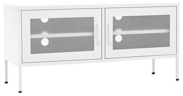 Fehér acél TV-szekrény 105 x 35 x 50 cm