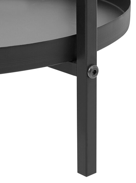 Virágállvány TAMARIX Fém 35 cm Fekete