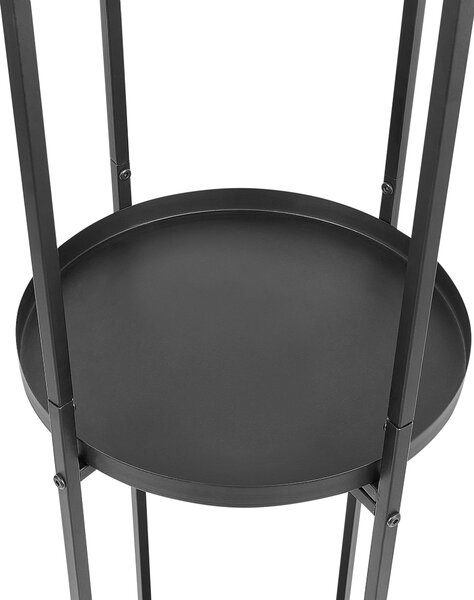 Virágállvány TAMARIX Fém 35 cm Fekete