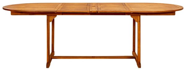 Tömör akácfa kerti étkezőasztal (150-200) x 100 x 75 cm