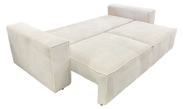 KONDELA Kihúzható heverő, bézs, HARPERA BIG SOFA