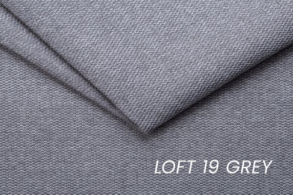 Movani ágyazható jobbos sarokkanapé - szürke Loft 19 szövet / fekete lábak