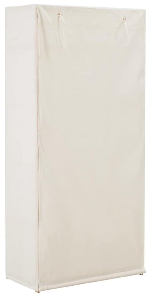 Fehér szövet ruhásszekrény 79 x 40 x 170 cm