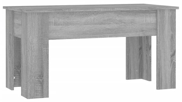 Szürke sonoma színű szerelt fa dohányzóasztal 101x49x52 cm