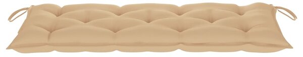 Tömör akácfa kerti pad párnával 120 cm