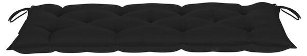 Tömör akácfa kerti pad párnával 120 cm