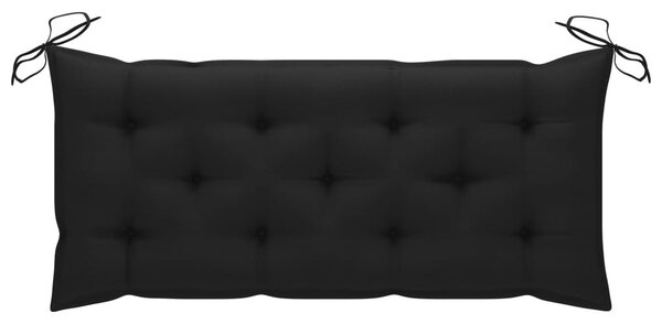 Tömör akácfa kerti pad párnával 120 cm