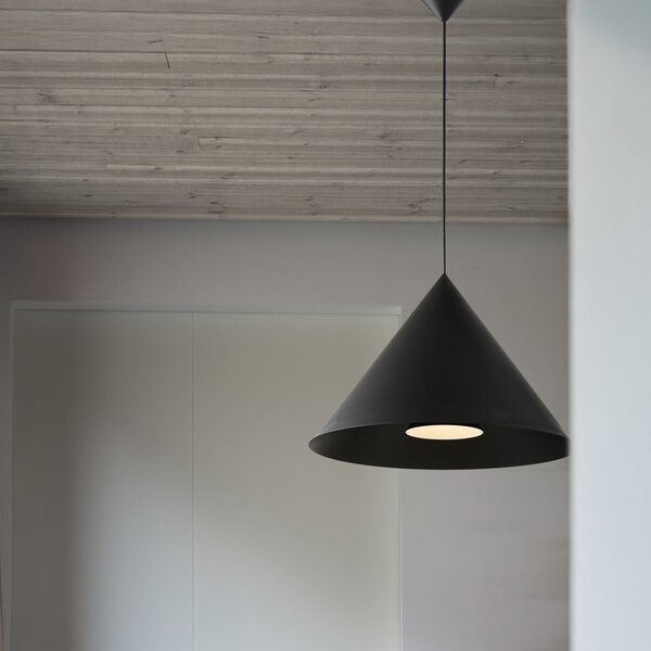 Függőlámpa LOOM DESIGN, Hanzu, dimmable, Fekete, Nappali, Alumínium, Modern