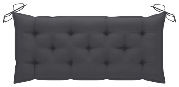 Tömör akácfa kerti pad párnával 120 cm