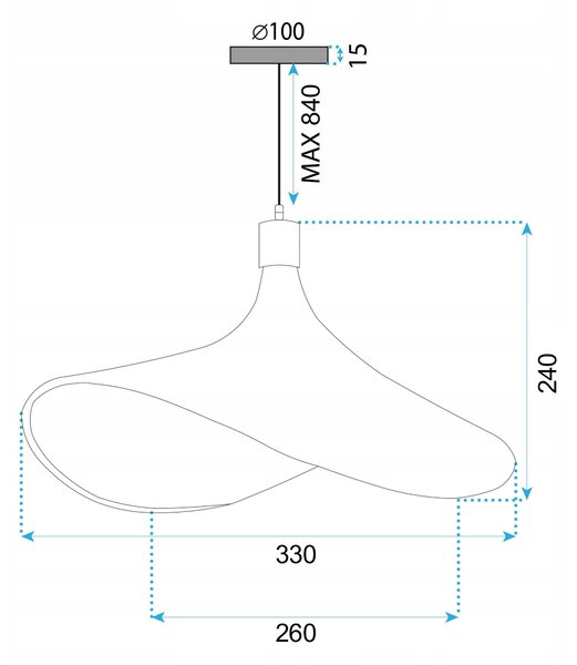 BAMBUSZ FÜGGŐLÁMPA APP1642-1CP 30cm